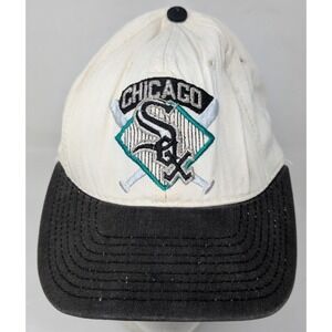 DISTRESSED Chicago White Sox MLB The Game Baseball Cap Hat Men's Snapback‎ VTG